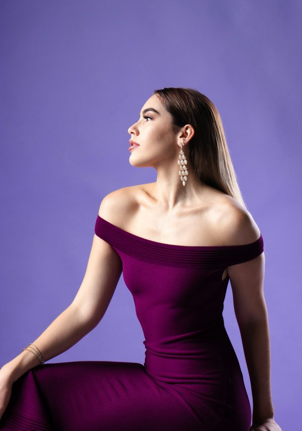 Vestido Longo Bordô Alças